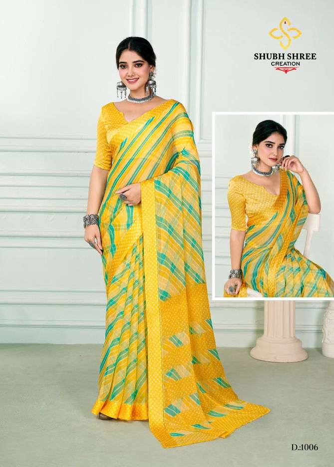 Florence By Shubh Shree Chiffon Printed Sarees Catalog